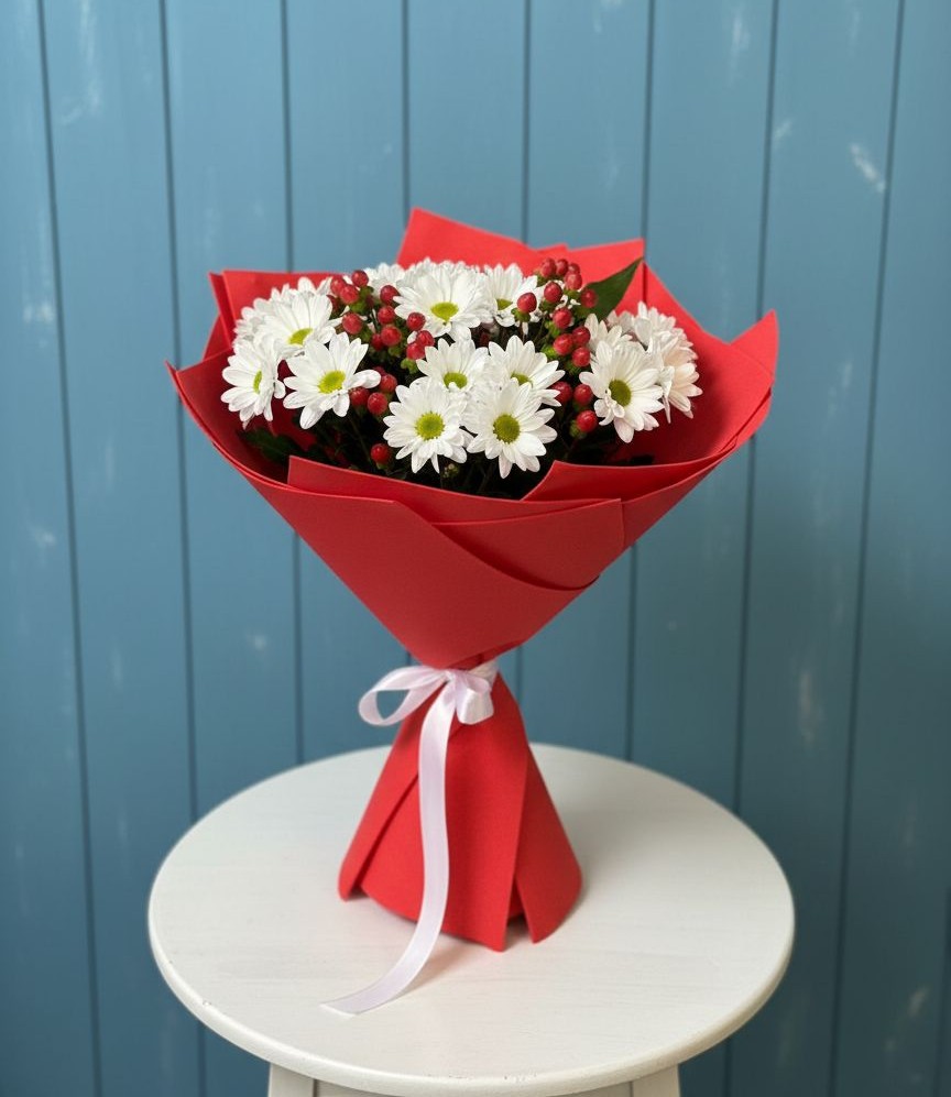 Букет цветов из: Хризантемы в Старая Станица