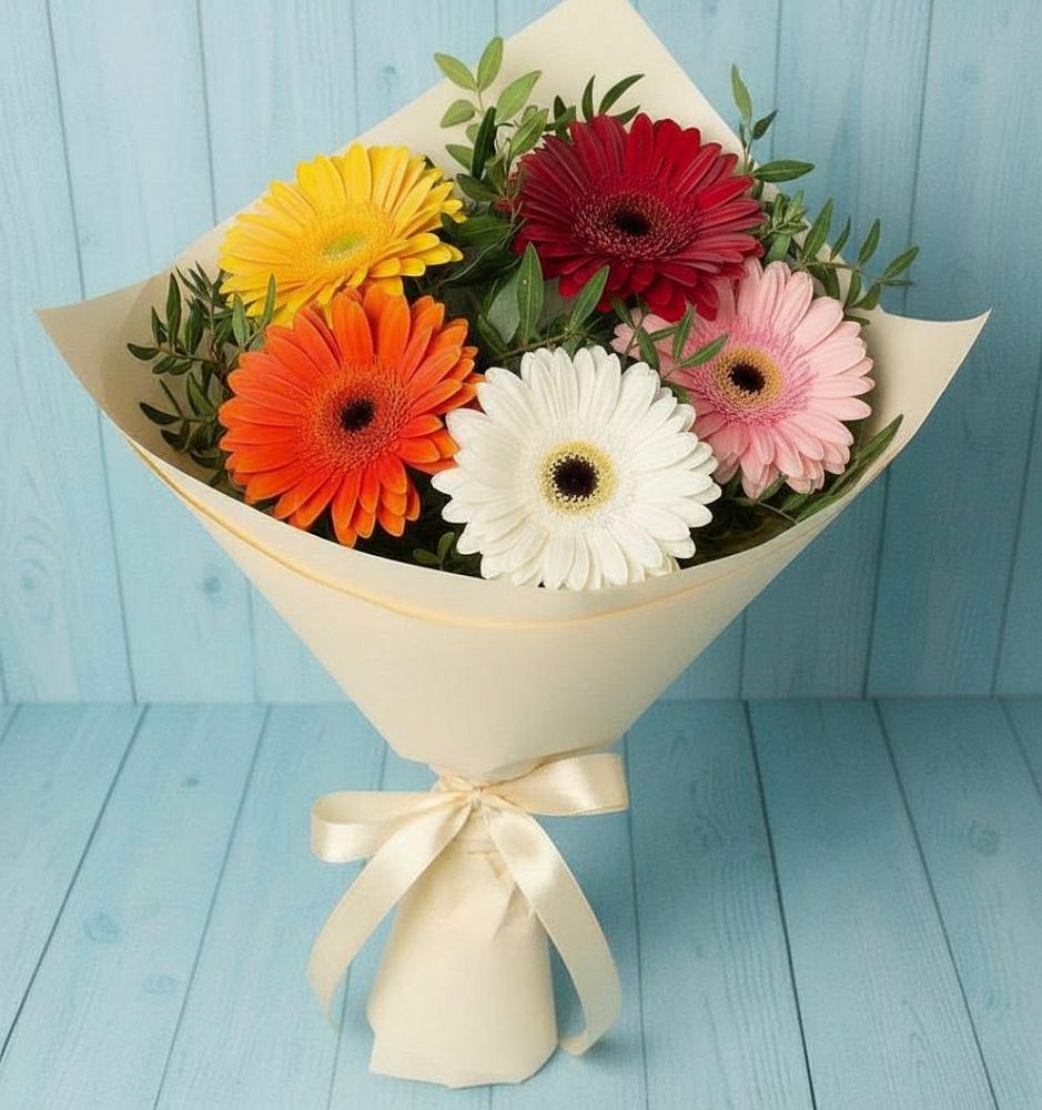 Букет цветов из: Герберы в Старая Станица