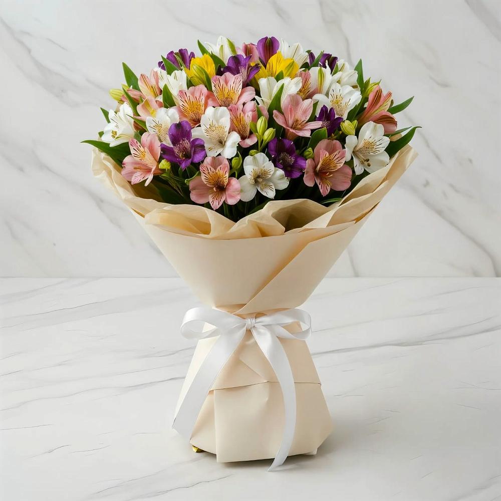 Букет цветов из: Альстромерии в Старая Станица