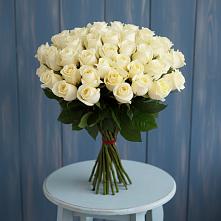 Букет 51 Белая роза Эдлесс Лав в Старая Станица