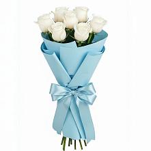 Букет 7 белых роз Проуд в Старая Станица