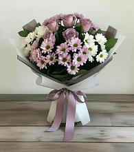 Букет цветов из:  Хризантемы и Розы в Старая Станица