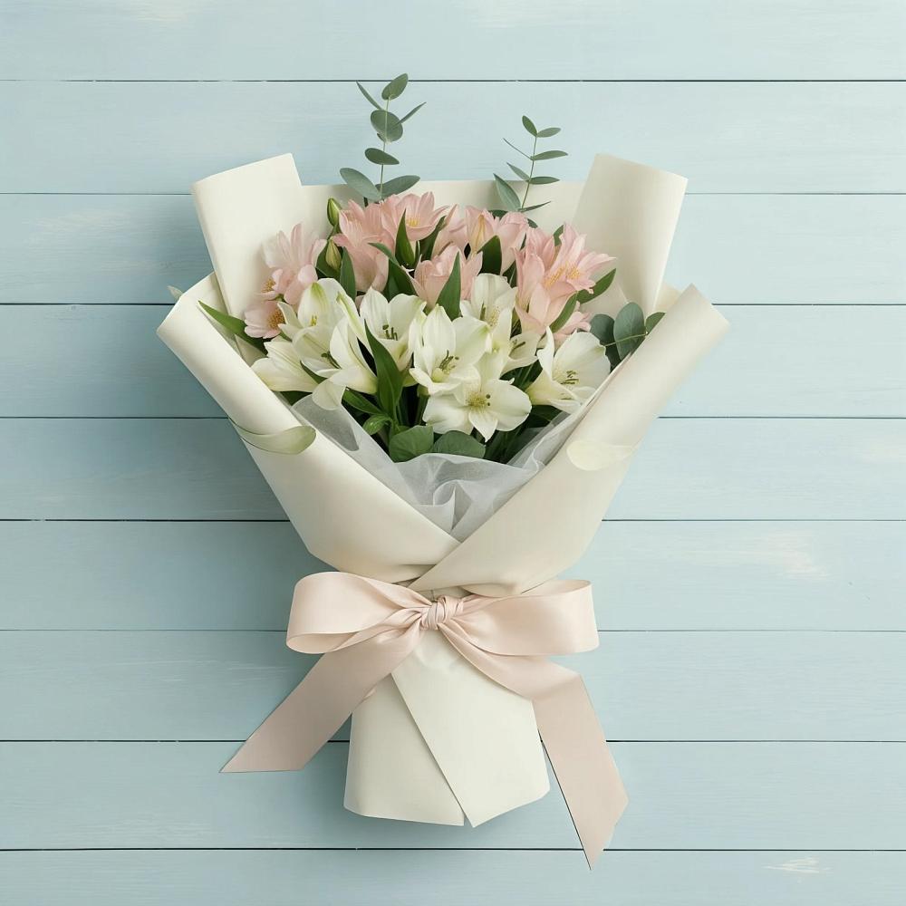 Букет цветов из: Альстромерии в Старая Станица