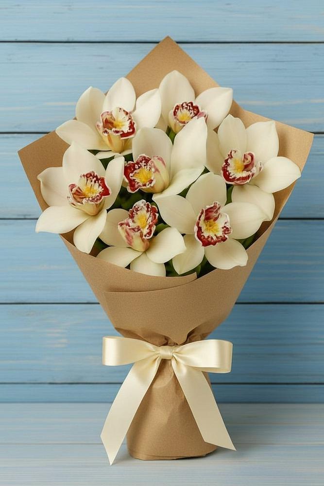 Букет цветов из: Орхидеи и Розы в Старая Станица