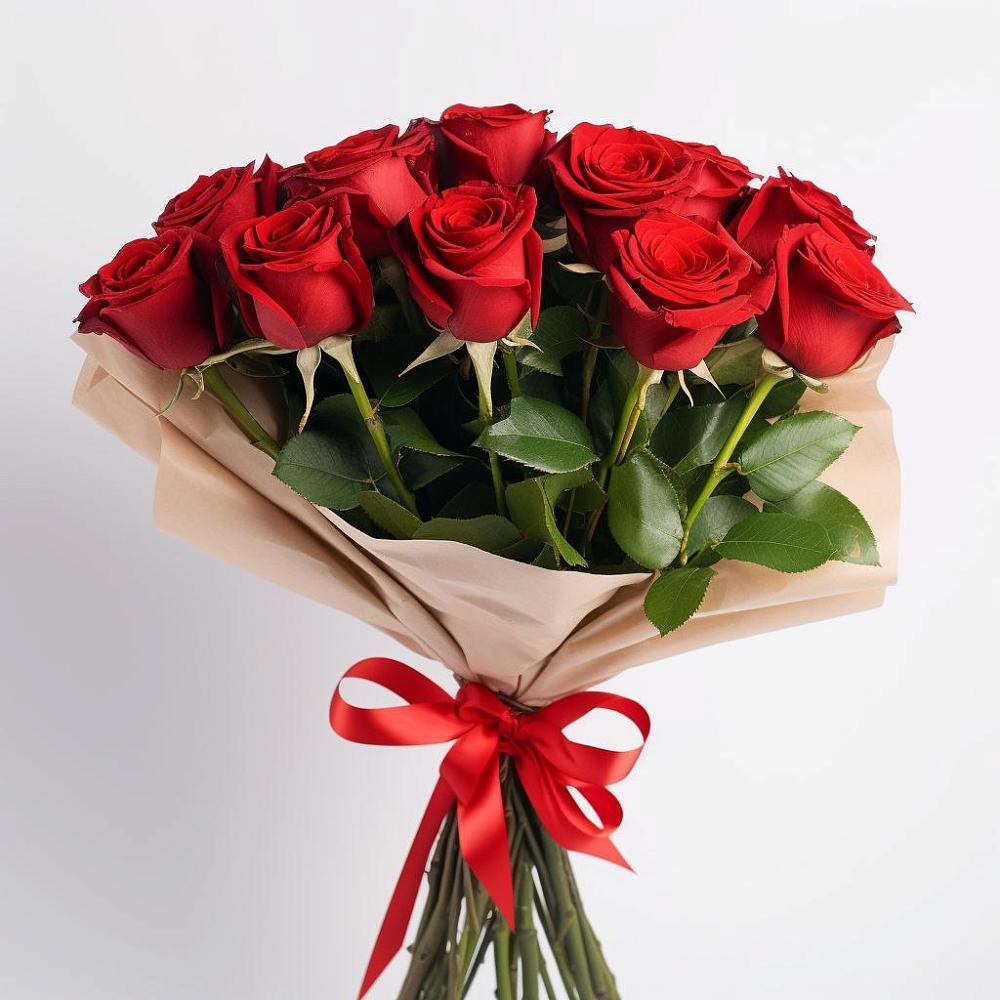 Букет 11 Красных роз Эдлесс Лав в Старая Станица