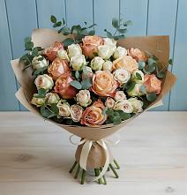 Букет цветов из:  Альстромерии и Розы #REPLACE_PRED# Старая Станица